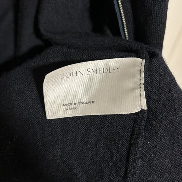 John Smedley Slim-Fit Merino Wool 2-way Zip-Up Cardigan Large - Picture 11 of 13